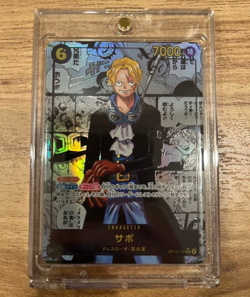 One Piece Card Game OP13-120 SEC Sabo Manga Parallel Black JP TCG Rare - Image 1