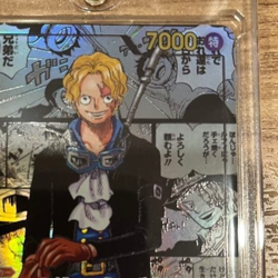 One Piece Card Game OP13-120 SEC Sabo Manga Parallel Black JP TCG Rare - Image 4