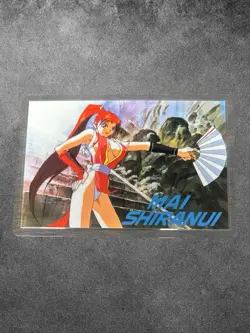Vintage Mai Shiranui Fatal Fury 2 Rami Card Movic 1993 Anime - Image 1