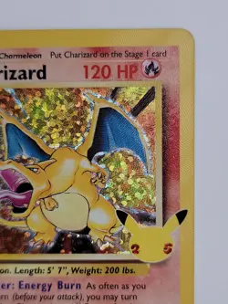 Pokemon TCG Charizard 25th Celebrations Holo Rare Card 4/102 - Image 2