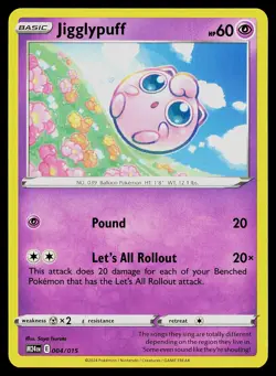 Pokemon Card McDonald's Promo 2024 Jigglypuff 004/015 - Image 1