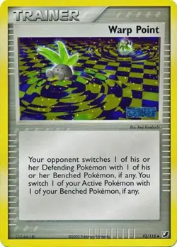 Lightly Played, English Pokemon Reverse Holo Warp Point - 93/115 - Uncommon - Re 412897559439 - Image 1