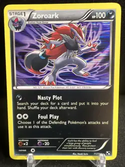 Zoroark 71/114 Holo Rare Black & White Pokemon Card 2011 - Image 1