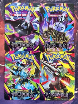 Pokemon Pitch Black Mega Evolution Trainer Tips Art Cards COMPLETE Full Set 🔥 - Image 1