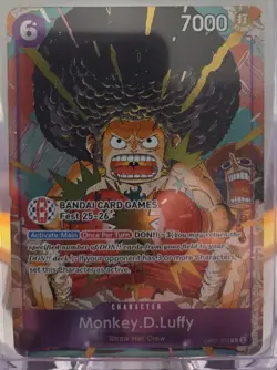 One Piece Monkey.D.Luffy BANDAI Card Games Fest 25-26 OP07-073 promo - Image 1