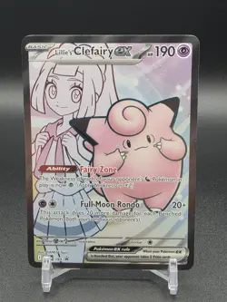 Lillie's Clefairy EX Full Art Holo Card 173/159 Sv09 Journey Together - Image 1