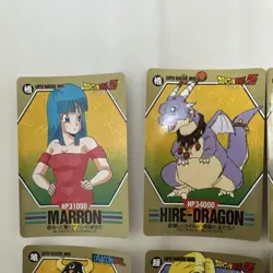 Dragon Ball Z Super Barcode Wars 7 Card Lot Bandai Collectible Japanese 13+ - Image 2