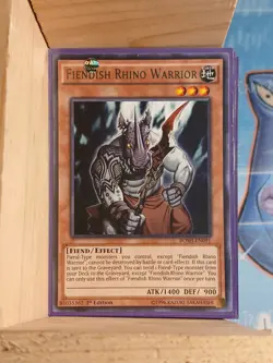 Fiendish Rhino Warrior BOSH-EN091 Breakers of Shadow 1st Edition - Image 1