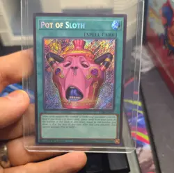 Yu-Gi-Oh! Pot of Sloth Spell 1st Ed Secret Rare Foil EN - CORI-EN061 - Image 1