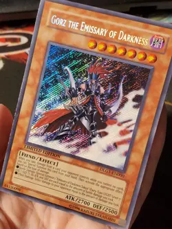 Yugioh Gorz the Emissary of Darkness DLG1-EN000 Secret Rare Limited Edition VLP - Image 5