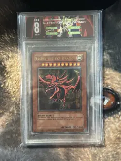 2003 Yu-Gi-Oh! TCG Slifer The Sky Dragon GGS 8 Custom Yugi Label! Great Gift! - Image 1