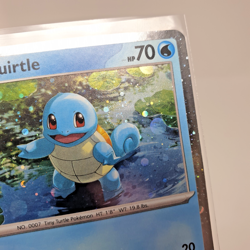 Squirtle SVP 048 + Galaxy Swirl Pokemon 151 Holo Black Star Promo TCG Card ENG - Image 2