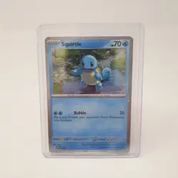 Squirtle SVP 048 + Galaxy Swirl Pokemon 151 Holo Black Star Promo TCG Card ENG - Image 5