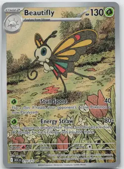 Beautifly Illustration Rare ME: Ascended Heroes 219/217 Pokemon TCG - Image 1