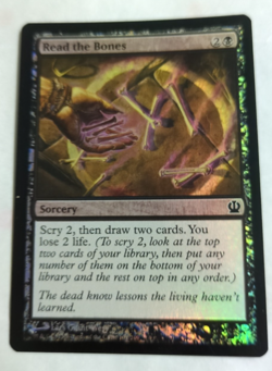 Read the Bones (Foil) - NM Near Mint - THS Theros - MTG Magic The Gathering Card - Image 1