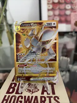 Pokemon TCG Arceus VSTAR Gold Secret Holo Rare Card 184/172 Brilliant Stars PF - Image 1