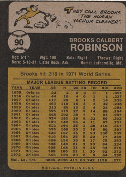 1973 Topps Baseball Lot Of 4 HOF'ers B.Robinson,Joe Morgan,Killebrew,Carew Ex+ - Image 2