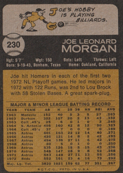 1973 Topps Baseball Lot Of 4 HOF'ers B.Robinson,Joe Morgan,Killebrew,Carew Ex+ - Image 3