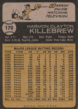 1973 Topps Baseball Lot Of 4 HOF'ers B.Robinson,Joe Morgan,Killebrew,Carew Ex+ - Image 5
