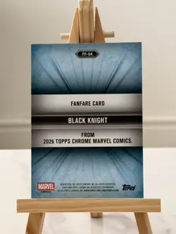 2026 Topps Chrome Marvel FANFARE CARD - BLACK KNIGHT FF-04 - Image 2