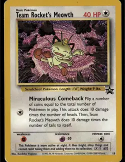 LP - Team Rocket's Meowth #18/53 | Promo | WoTC Promo - Image 1