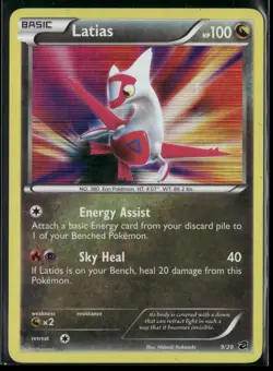 Latias 9/20 Holo Rare Dragon Vault Pokemon Moderately Played - Image 1