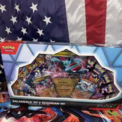 Pokemon TCG Salamence ex & Reshiram ex Premium Collection Box Sealed New - Image 1