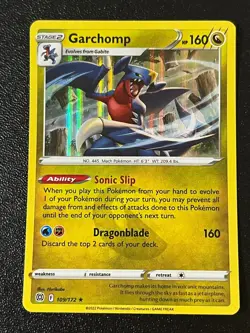Garchomp 109/172 Holo Rare Brilliant Stars Pokemon - Image 1