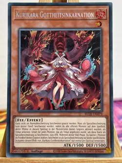 Kurikara Gottheitsinkarnation BLTR-DE079 Secret Rare NM Deutsch YUGIOH - Image 1