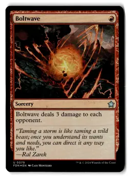Boltwave (Foil) - NM Near Mint - FDN Foundations # 79 - MTG Magic - Image 1