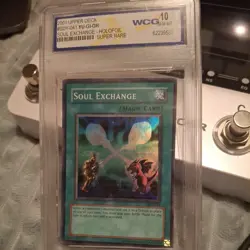 Soul Exchange YuGiOh SDY-041 Holo Foil Super Rare 2001 - Graded WCG 10 GEM MINT - Image 1