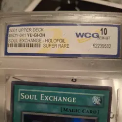 Soul Exchange YuGiOh SDY-041 Holo Foil Super Rare 2001 - Graded WCG 10 GEM MINT - Image 2