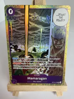 Bandai Mamaragan • OP15-078 Alt Art Foil SR Sky Island Event Card EN - Image 1