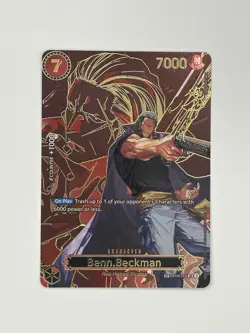 One Piece TCG Ben Beckman OP09-009 Special Parallel SP Carrying On His Will Eng - Image 1