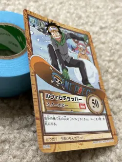 2001 BANDAI One Piece Hyper Battle LUFFY SNOWBOARD SCARCE C516 - Image 3