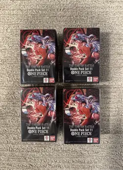 (4x) One Piece Double Pack Set Vol.11 The Time of Battle (OP16) SEALED - Image 1