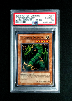 Yugioh THUNDER DRAGON 1ST ED MRD-097 (GEM MINT) PSA 10 - Image 1