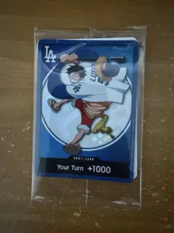 ONE PIECE X DODGERS PROMO MONKEY D LUFFY DON CARD IN HAND - Image 2