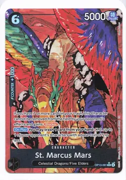 St. Marcus Mars (Alternate Art) OP13-091 Carrying On His Will R - One Piece - NM - Image 1