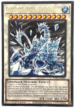 YuGiOh! - Transcendosaurus Glaciasaurus - WISU-EN004 - 1st Edition - Rare - Image 1