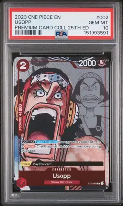 2023 ONE PIECE PREMIUM CARD COLLECTION 25TH EDITION #002 USOPP PSA 10 - Image 1
