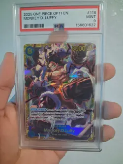 2025 one piece op11 a fist of divine speed monkey.d.luffy #118 sec psa 10 - Image 1
