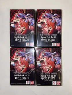 One Piece Double Pack Set Vol 11 Sealed Lot Of 4 OP-16 The Time Of Battle - Image 1