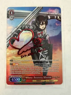 Weiss Schwarz Mikasa: Recovery Mission (SSP) Attack on Titan: Final Season NM - Image 1