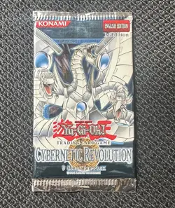 Yugioh Cybernetic Revolution 1st Edition Sealed Booster Pack Rare - Image 1