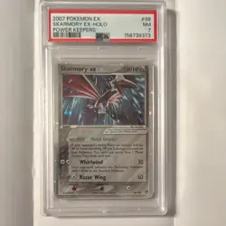 Pokemon 2007 EX Power Keepers Skarmory ex Holo Ultra Rare 98/108 PSA 7 - Image 1