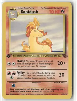 Pokemon Rapidash 44/64 1st Edition Jungle Uncommon - Image 1
