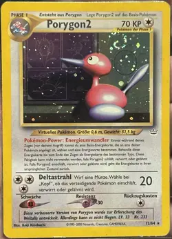 Pokemon Neo Revelation Porygon2 12/64 German Porygon 2 Mp *Fat Swirl* - Image 1