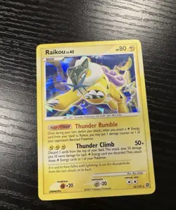 Raikou 16/132 Cracked Ice Holo Rare Secret Wonders NM Pokemon Card - Image 1