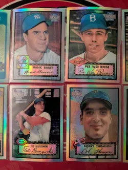 2001 Topps Archives Reserve All Refractors 10 Card Lot - Feller, Bauer, Reese - Image 3